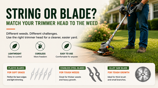 String or Blade? Match Your Trimmer Head to the Weed