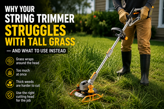 Why Your String Trimmer Struggles With Tall Grass — and What to Use Instead