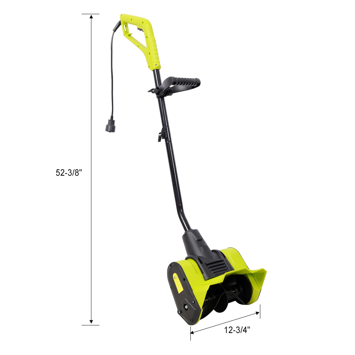 CORVELLAN 12-Inch Electric Snow Blower, Corded Snow Shovel for Driveways & Sidewalks