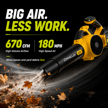 CORVELLAN Cordless Lawn Care Combo Kit – Lawn Trimmer & Leaf Blower